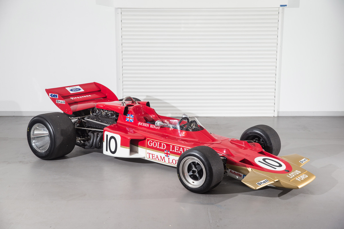 Lotus 72 (1970) - sehr flach gehaltene Front