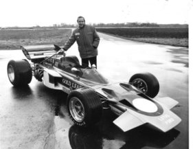 Lotus 72 im Jahr 1970 mit Designer Maurice Philippe