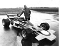 Lotus 72 im Jahr 1970 mit Designer Maurice Philippe