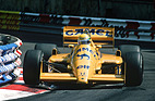 Lotus 99 (1987) - Ayrton Senna am Steuer am Grand Prix von Monaco 1987