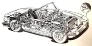 Lotus Elan (1963) - Schnittzeichnung und Schlafaugen