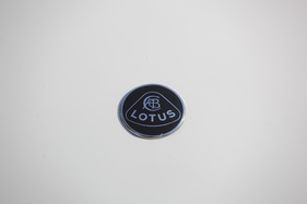 Lotus Elan S4 Coupé (1969) - Das dunkle Lotus-Zeichen auf dem Bug, grün war das Lotuszeichen nur in früheren Jahren
