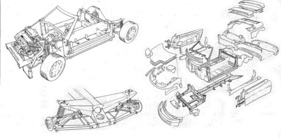 Lotus Elan SE (1989) - technische Konzeption (Chassis, Hinterradaufhängung, Karosserieaufbau)