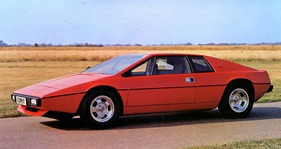 Lotus Esprit (1977) - Die Serie 1 hatte Wolfrace-Felgen - Abbildung aus dem Prospekt von 1977