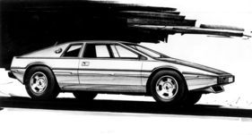 Lotus Esprit (1977) - Zeichnung von Ital Design