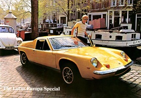 Lotus Europa (1974) - Titelbild des Verkaufsprospektes von 1974