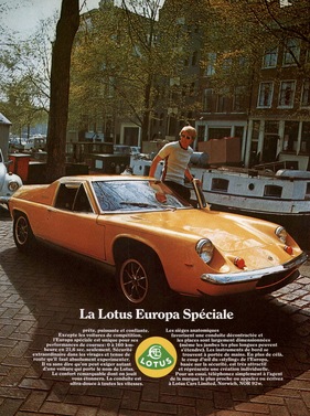 Lotus Europa (1974) - das Modell Special in einer Werbung