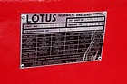 Lotus Europa Special (1973) - die Fahrgestell-Plakette