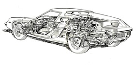 Lotus Europe (1967) - Durchsichtszeichnung enthüllt Details der Konstruktion
