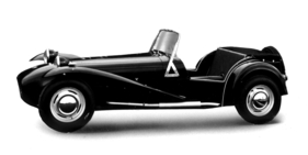 Lotus Seven (1961) - noch mit Stahlrädern