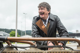 Louis Frey, Fahrer des Dufaux 80 HP – Luzern to Basel Veteran Run 2024