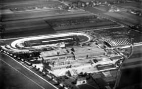 Luftaufnahme des BMW Werks München aus dem Jahr 1930 (100 Jahre BMW-Werk München)