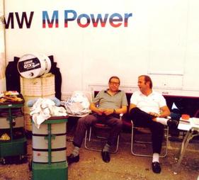 M3 Pressevorstellung Mugello, Thomas Ammerschläger mit Peter Flohr (1986)