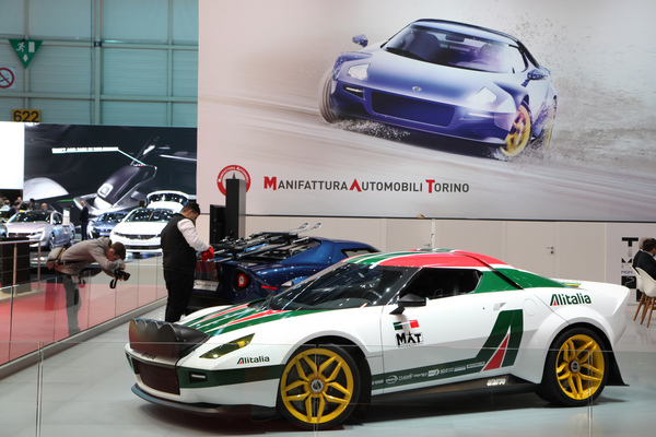 MAT New Stratos (2019) - nun auch in klassischer Alitalia-Bemalung - Genfer Automobilsalon 2019