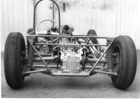 MBM Sport 100 (1960) - Ansicht des Chassis von hinten