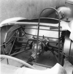 MBM Sport 100 (1960) - Blick auf die verkleidete Heckpartie