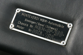 MBM Sport (1960) - Fahrgestell-Plakette im Wageninneren