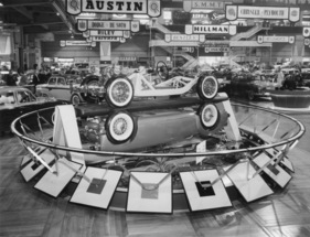 MG A 1957 - an der Motorshow in London