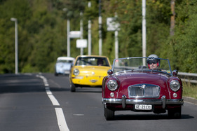 MG A (1958) - am Start beim GP Suisse 2012 in der Kategorie Sport- und Tourenwagen 1946 - 1962