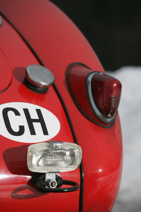 MG A Coupé (1959) - Rückfahrlicht und Abschlepphaken