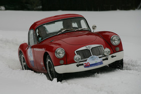 MG A Coupé (1959) - an der Ländle Classic 'Schneegestöber' 2012