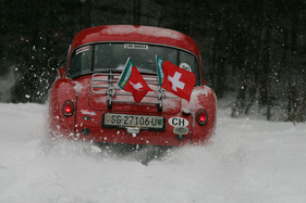 MG A Coupé (1959) - im Tiefschnee