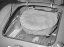 MG A Twin Cam (1958) - Kofferraum und Ersatzrad