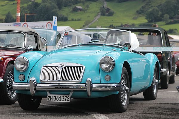 MG A - am British Classic Car Meeting in Mollis im Jahre 2008