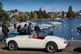 MG A - am herrlichen Quai von Morges - Swiss Classic British Car Meeting Morges 2017
