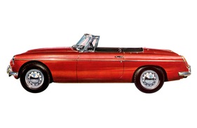 MG B (1963) - Illustration aus einem Verkaufsprospekt