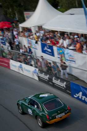 MG B GT V8 Sebring (1975) an der Arosa ClassicCar 2013 – Arosa Classic Sport Trophy
