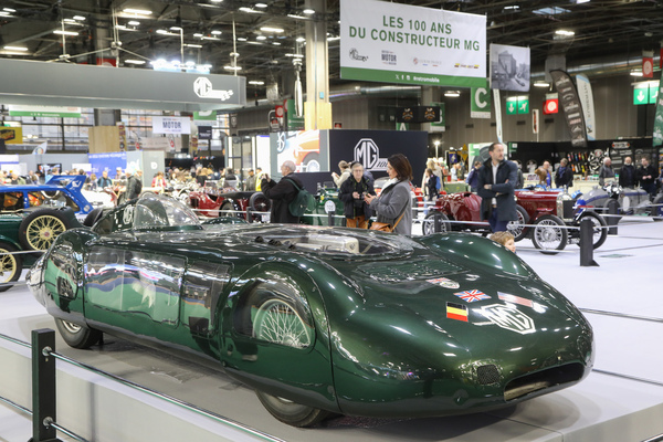 MG EX 135 (1934) - erreichte 326 km/h Spitzengeschwindigkeit - Sonderschau 100 Jahre MG - Rétromobile Paris 2024