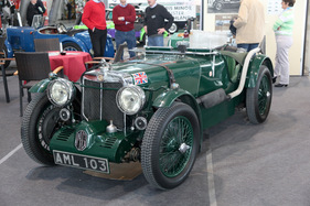 MG K3 Magnette (1933) - mit Slap-Tank hinten und rund 120 PS Leistung - an der Retro Classics Stuttgart 2013