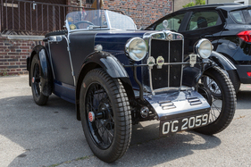 MG M-Type (1930) Kleiner Roadster – Ecurie Anges Bleus im Boxenstop Tübingen 2025