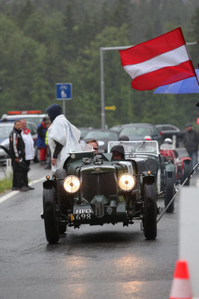 MG Magnette Kompressor (1933) - in der Klasse Rennwagen am Start beim Gaisbergrennen 2014
