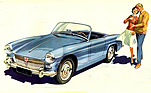 MG Midget (1962) - der kleine Midget mit aufpreispflichtigen Radzierscheiben - aus dem Prospekt
