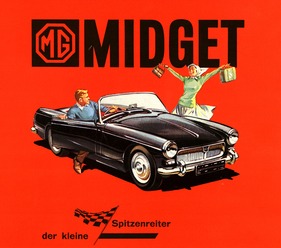 MG Midget (1962) - der kleine Spitzenreiter - aus einem Verkaufsprospekt