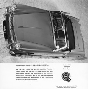 MG Midget (1964) - Vorderansicht, Vogelperspektive