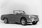 MG Midget Mk II (1964) – voll versenkbare Seitenscheiben und Dreiecksfenster in den Türen