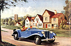 MG Midget Series TD (1950) - Abbildung aus einem Verkaufsprospekt