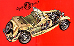MG Midget Series TD (1950) - Durchsichtszeichnung