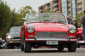 MG Midget bei der Abfahrt - OSMT Zug September 2015