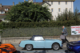 MG Midget - hübsch in Baby-Blau - Swiss Classic British Car Meeting Morges 2017