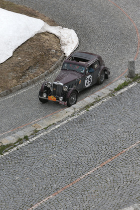 MG SA (1936) - an der Rallye Peking-Paris 2013 - Sonderprüfung Tremola Tag 31