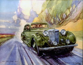 MG SA 2 Litre (1938) - as a limousine, dynamically painted