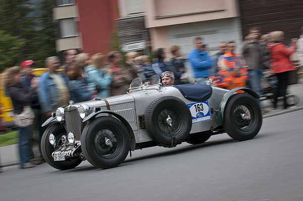 MG TA Special Q-Type (1936) mit Startnummer 163 am Corso der Arosa ClassicCar 2011