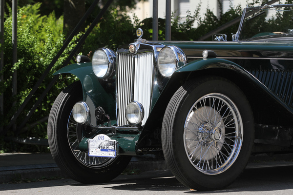 MG TC (1947) - im Dorfkern von Sarnen - Oldtimer in Obwalden (O-iO) 2019