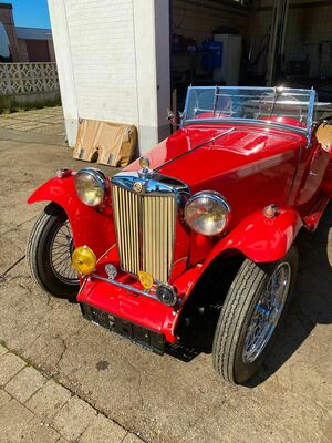MG TC (1948) - Selbstverständlich wurde auch der Lack aufgearbeitet