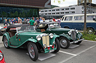 MG TC (1949) neben einem TD mit kleineren Rädern – Swiss Classic World Luzern 2022