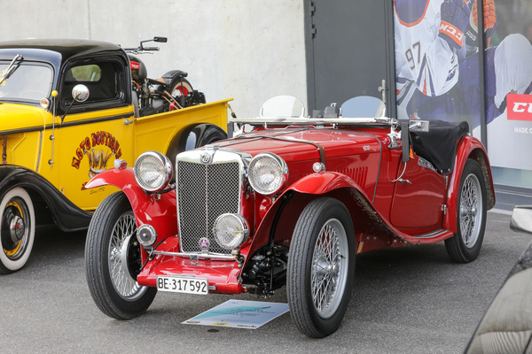 MG TC (1949) - später TC in Rot - Old Wheels Biel-Bienne 2025